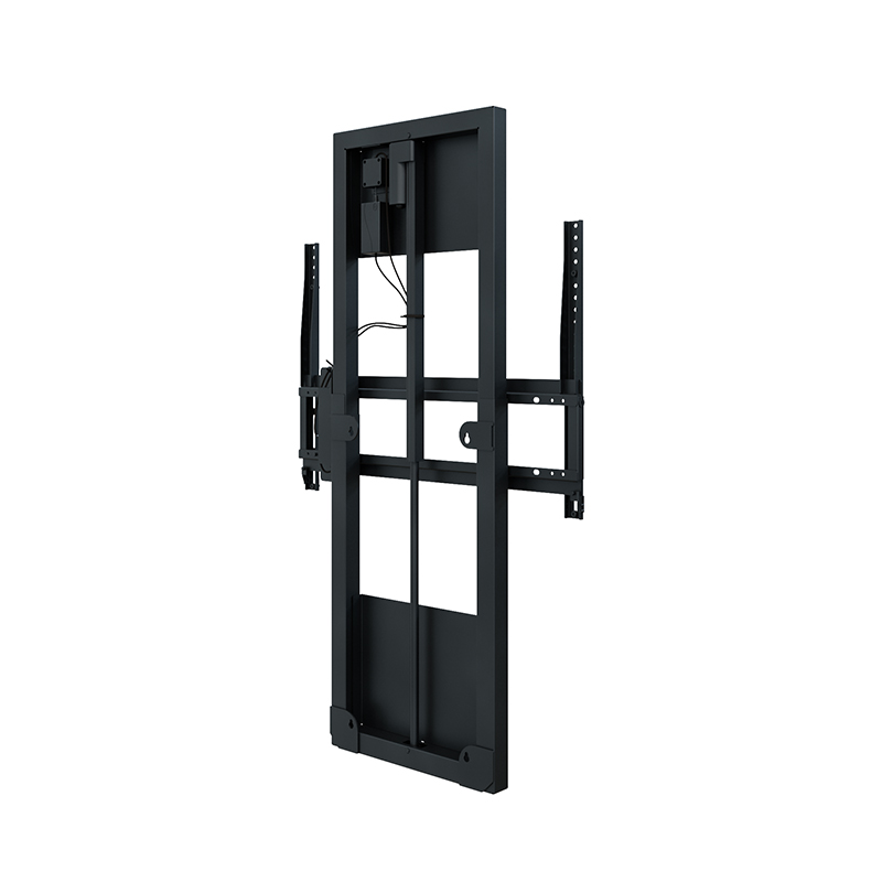 Hagor WH Moto Slim 8423 - Motorisierte Wandhalterung 42-86" - Landscape und Portrait - höhenverstellbar 600 mm Fahrweg - max. 80 kg - VESA 800x600 - Schwarz