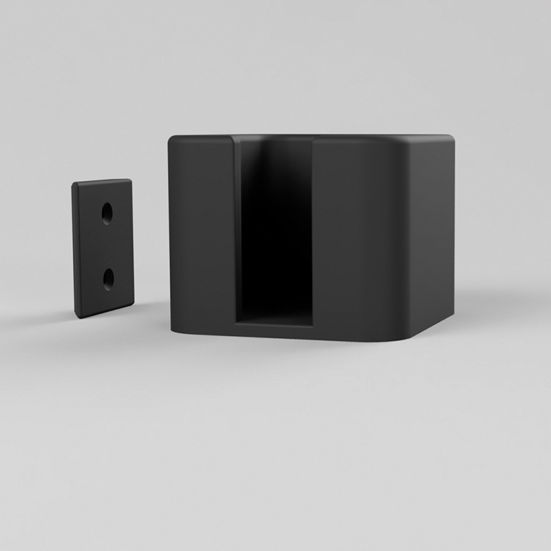 Hagor CON-Line Dongle Tray 2935 - Dongle-Aufbewahrung seitlich mit Einschubprofil - 90 x 70 x 91 mm - Kunststoff schwarz