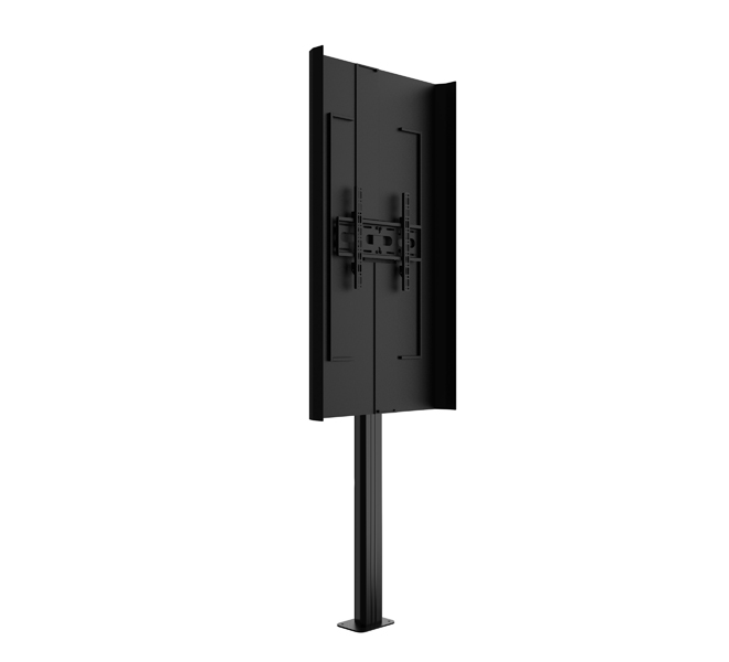 B-Tech BT7004-55 - Digital-Signage-Bodenständer 55" Portrait - höhenverstellbar, verschraubbar, VESA 400x400