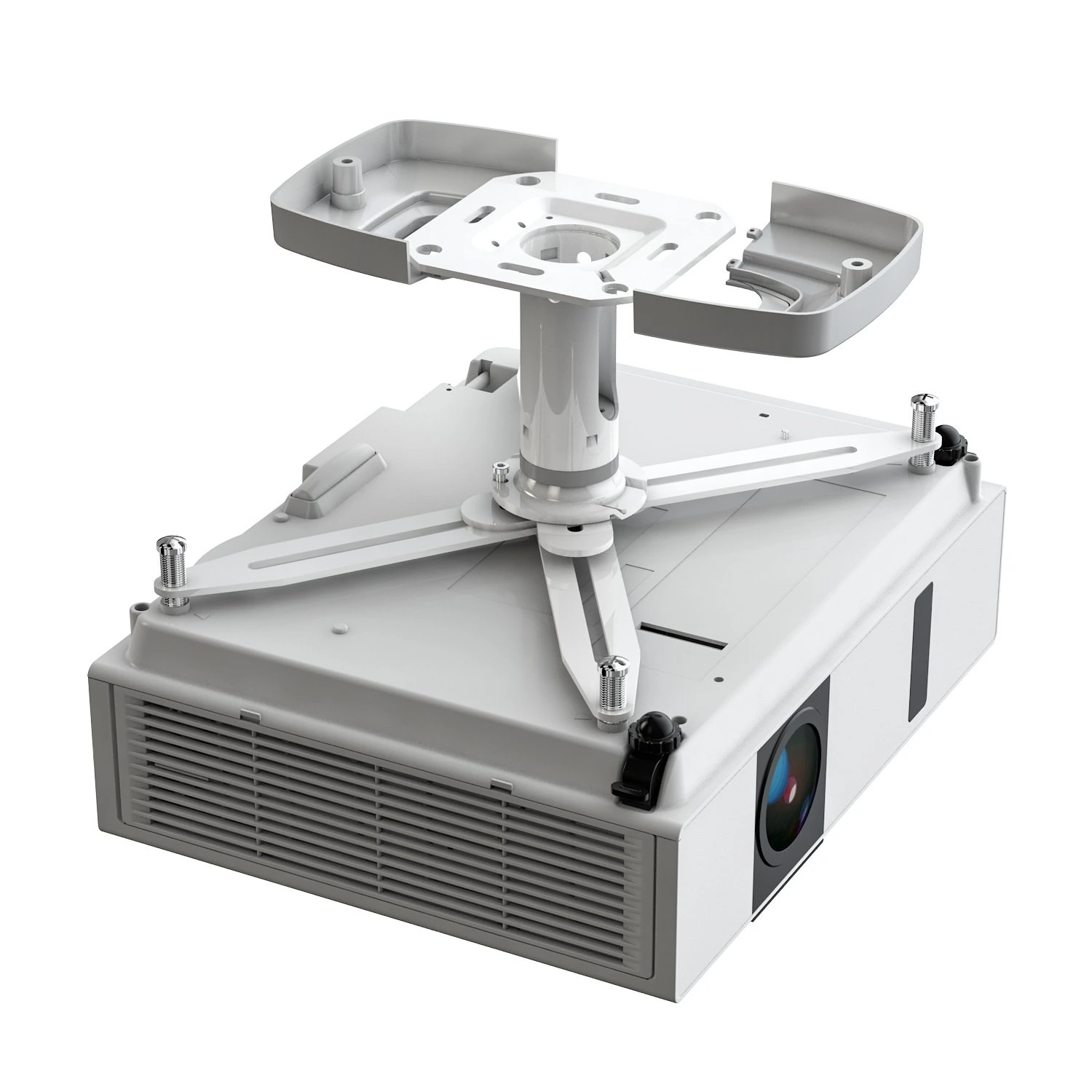 Kindermann Comfort² 10 4000000011 - Beamer-Deckenhalterung 13 cm (fix) - max. 20 kg - TÜV/GS - Weiß