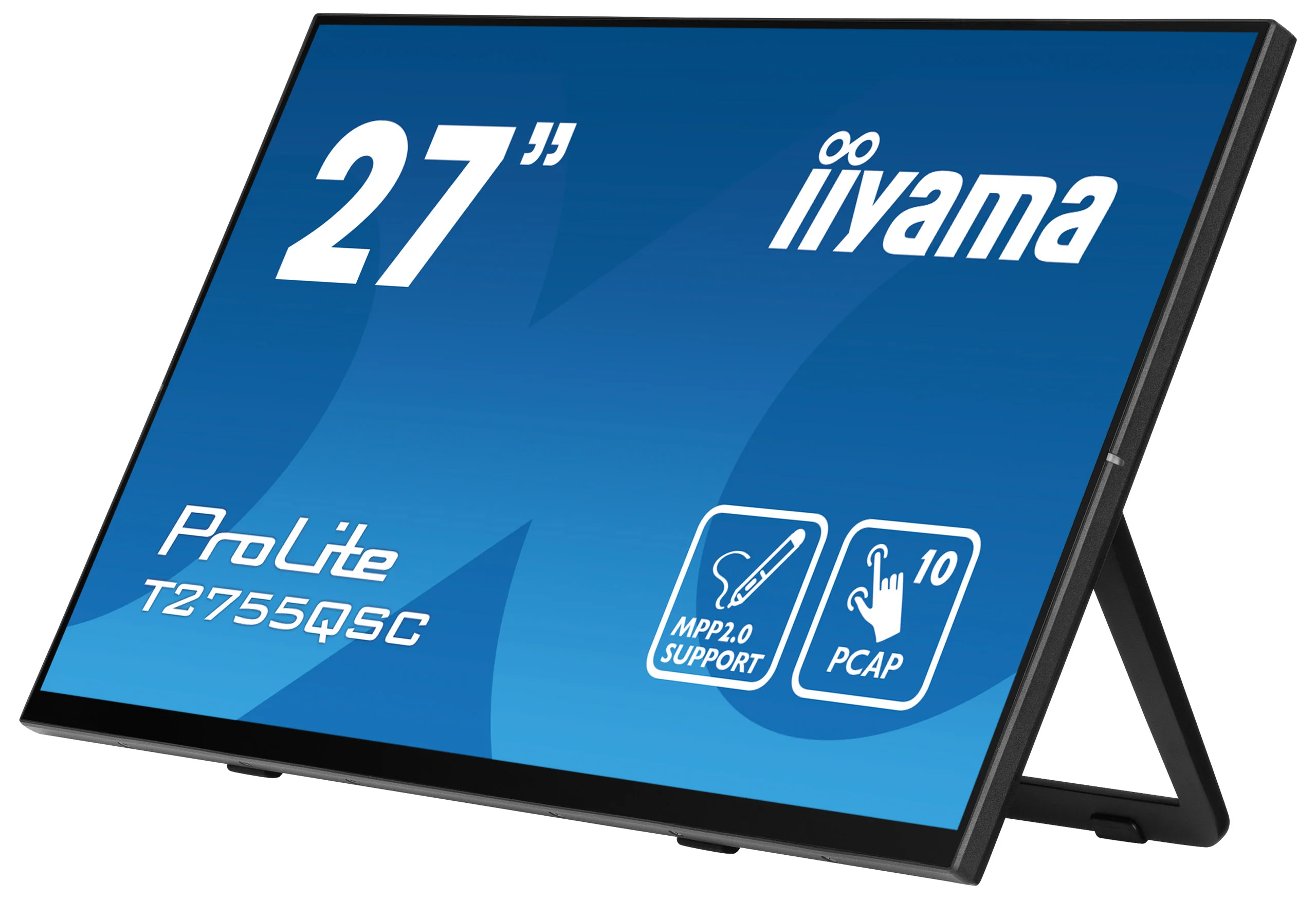 iiyama ProLite T2755QSC-B1 - 27" Touch Display - QHD IPS - 360 cd/m² - aktiver Stift (MPP 2.0) - NO-OS - VESA 100x100 - schwarz