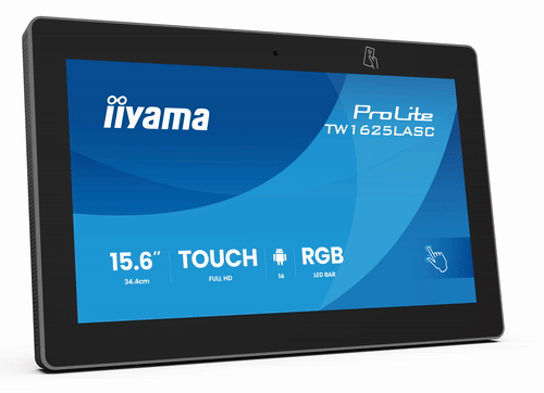 iiyama ProLite TW1625LASC-B3PNR 15,6" Touch-Display – Android 14 – PoE-fähig