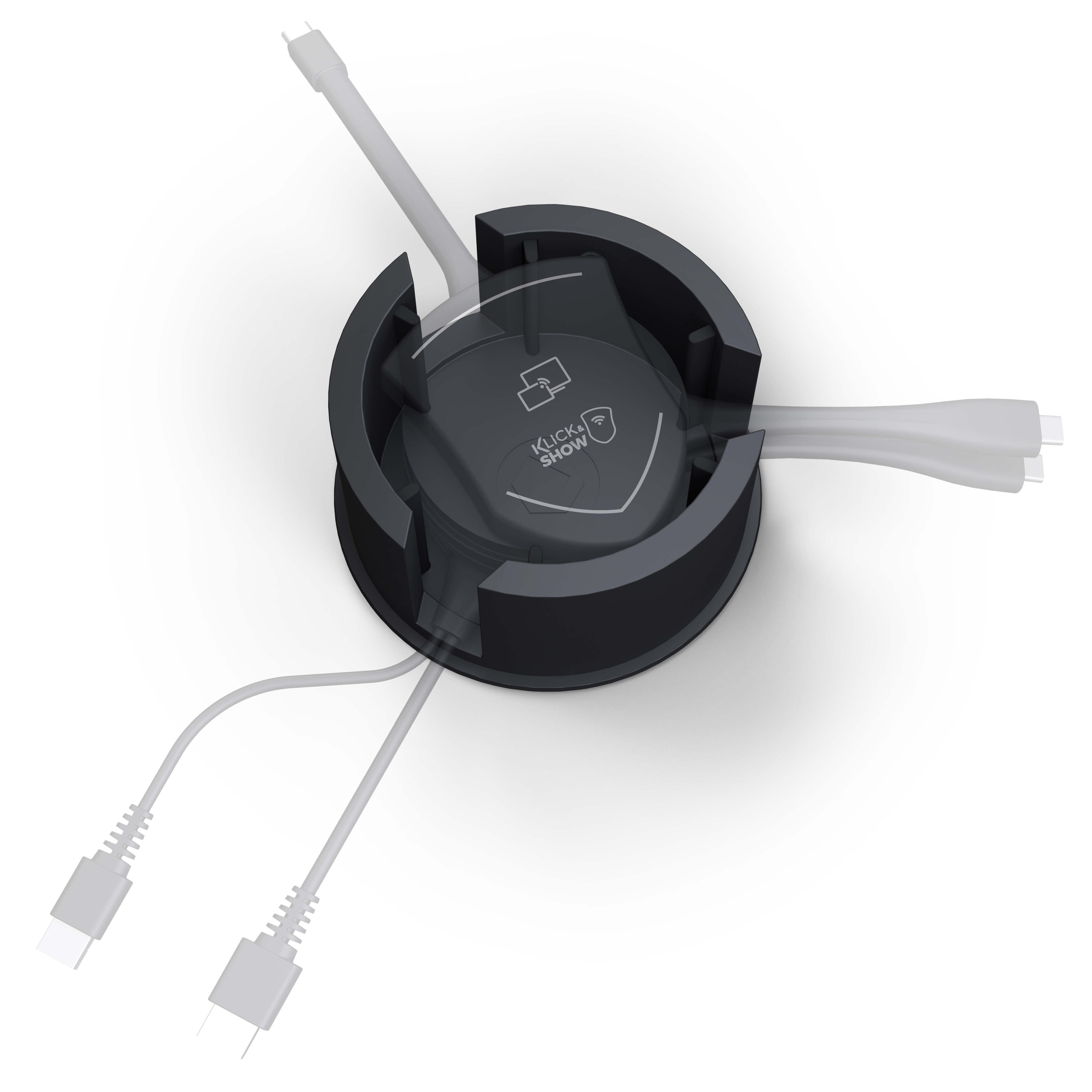 Kindermann Klick & Show TRAY-4K – Elegante Aufbewahrung für bis zu 4 Transmitter