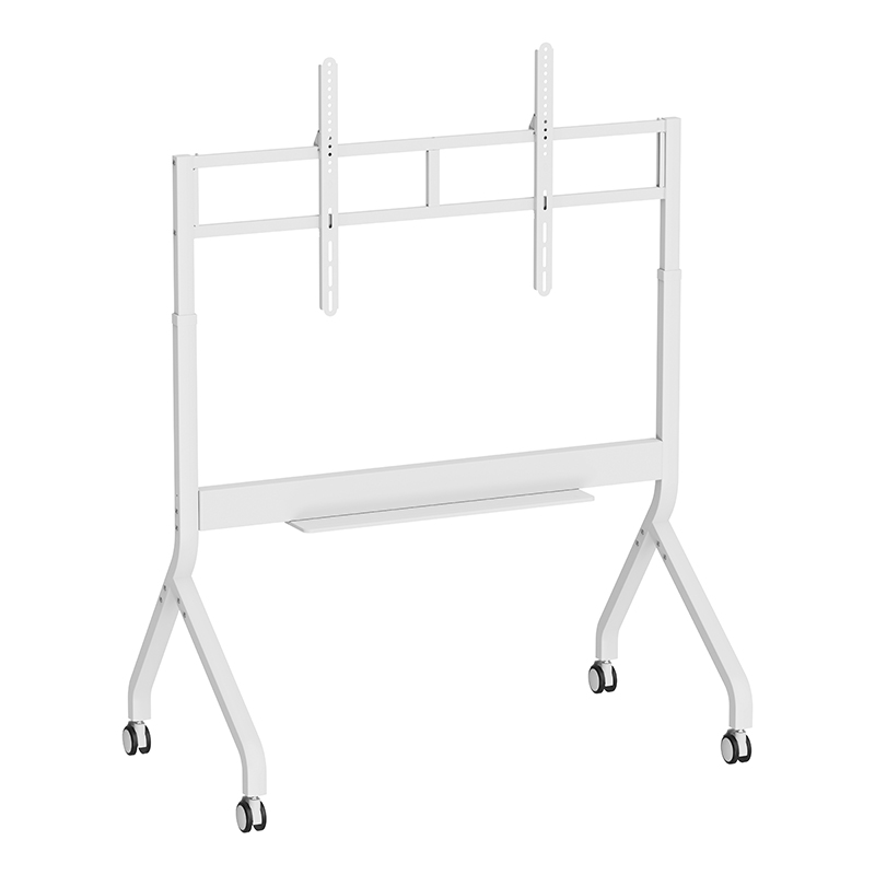 Hagor BrackIT Stand Scandio Moto 8282 - Rollwagen motorisiert 65-98" - Landscape - höhenverstellbar 300 mm - max. 85 kg - VESA 1200x600 - Weiß