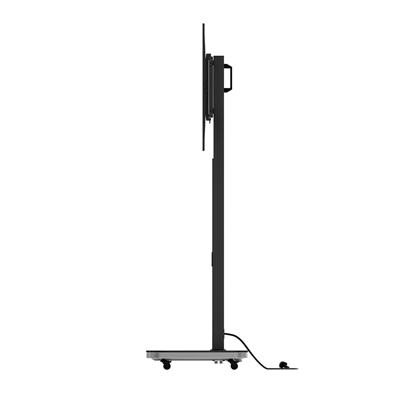Hagor Pro-Tower M Dual 2877 - Mobiler Rollwagen 2 x 46-55" - max. 2x 35 kg - VESA 600x400 - Steckdosenleiste - schwarz