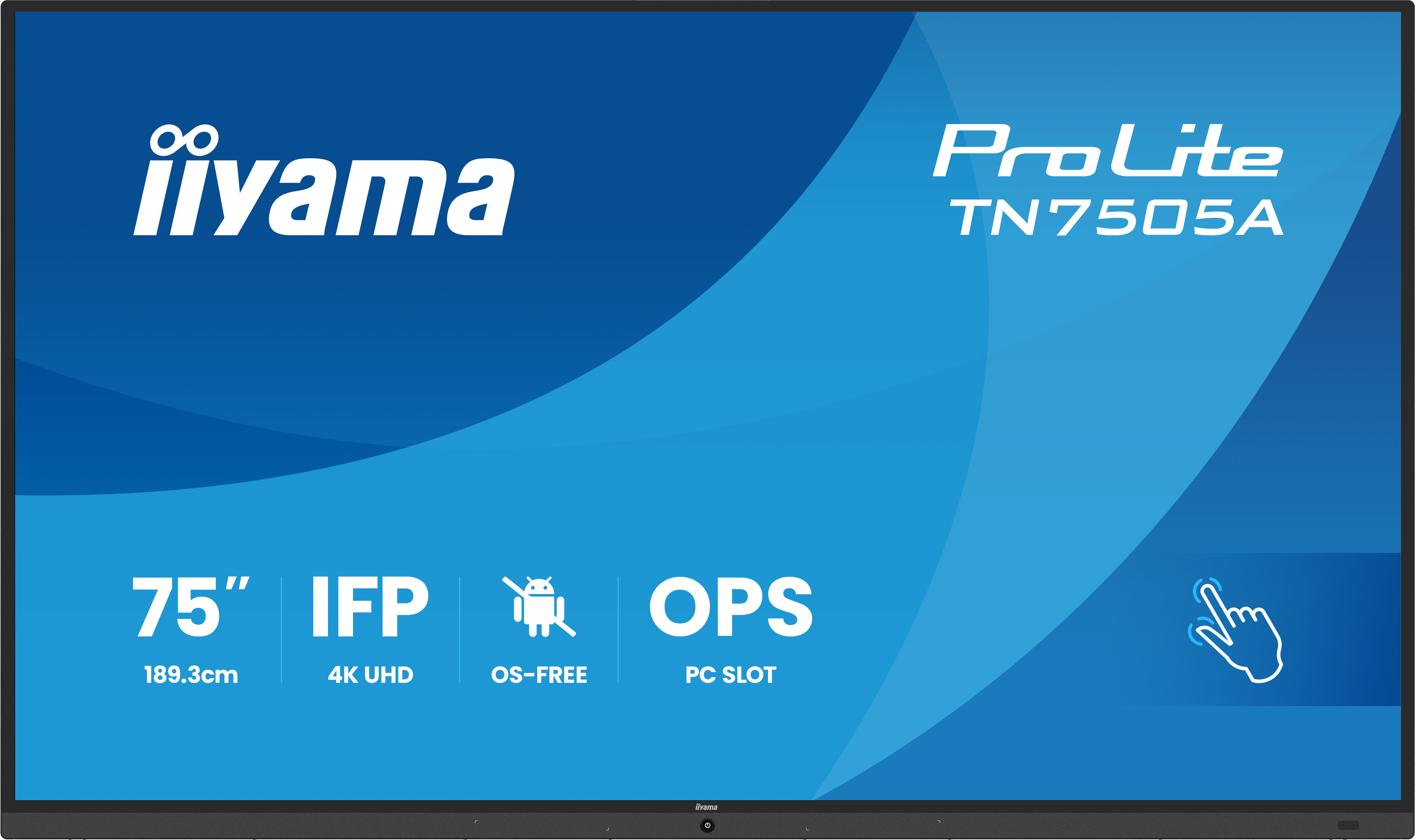 iiyama ProLite TN7505A-B1AG - 75" IR+ Touchdisplay, NO-OS