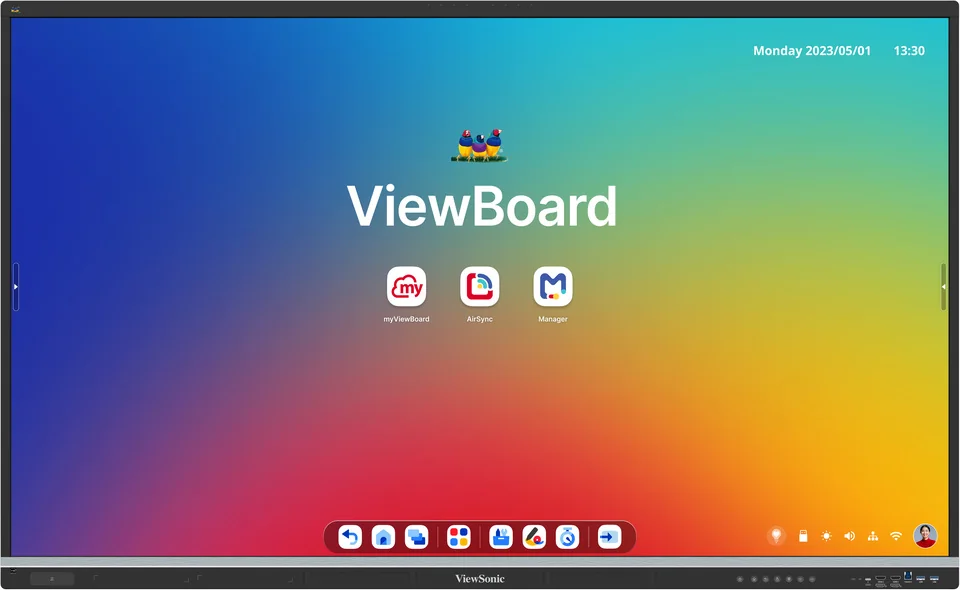ViewSonic ViewBoard IFP6551-3C - Interaktives Touch-Display 65" - 4K UHD - Android 14 EDLA - 50-Punkt Infrarot-Touch - 500 cd/m² - VESA 600x400
