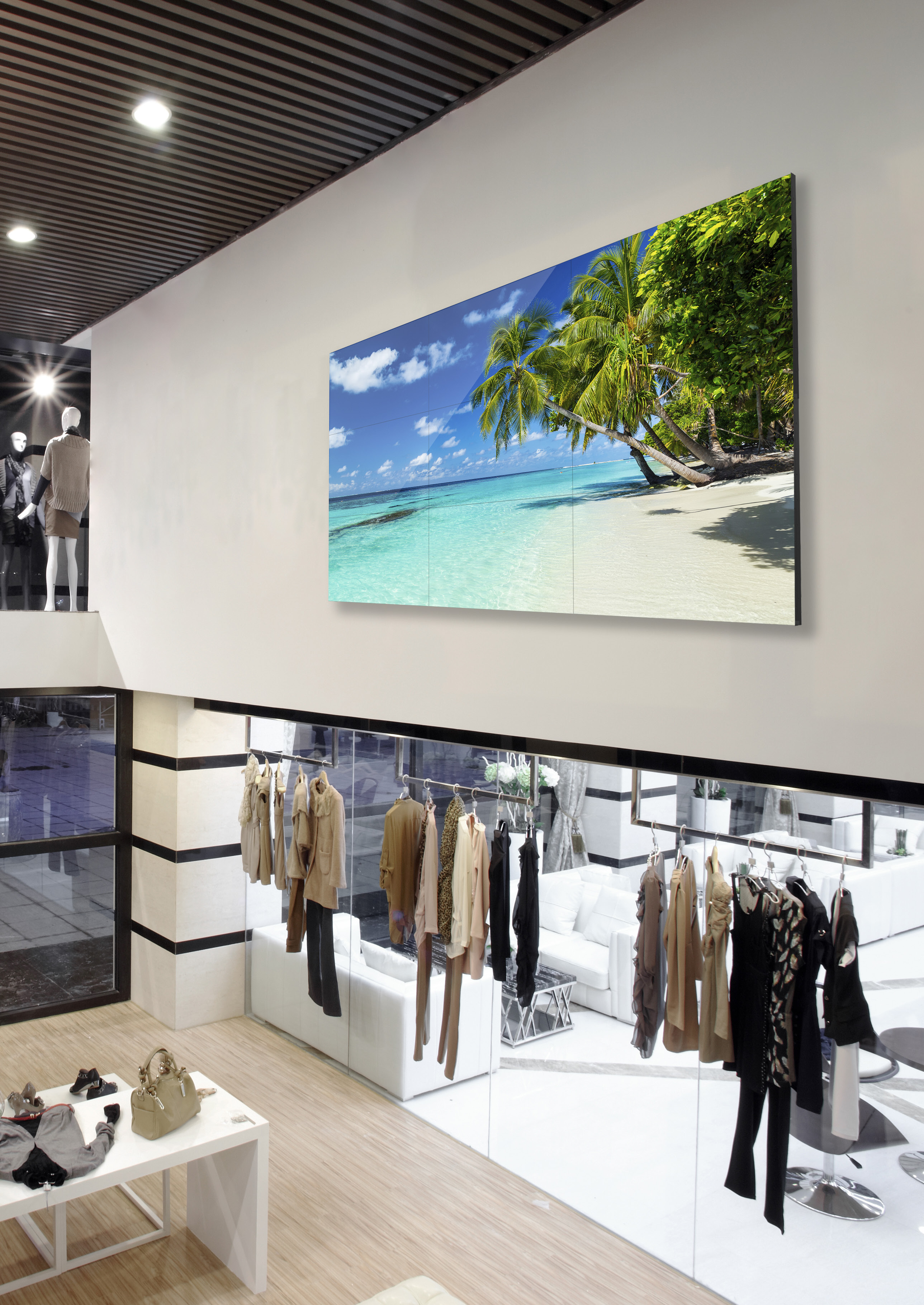 Hisense 46VW25E - 46 Zoll Videowall-Display - Full HD - 500 cd/m² - 2,9 mm Rahmen - 24/7 - Android 11 - VESA 400x400 - schwarz
