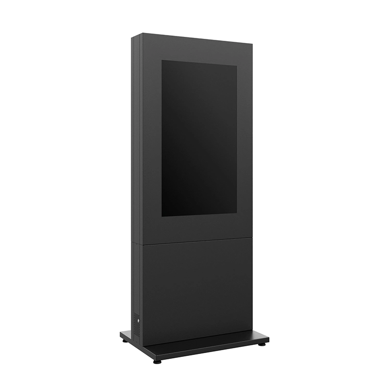 Hagor HP Kiosk 46" FS B2B - Back-to-Back Indoorstele 46" für 2 Displays - Portrait - abschliessbar - Anthrazitgrau