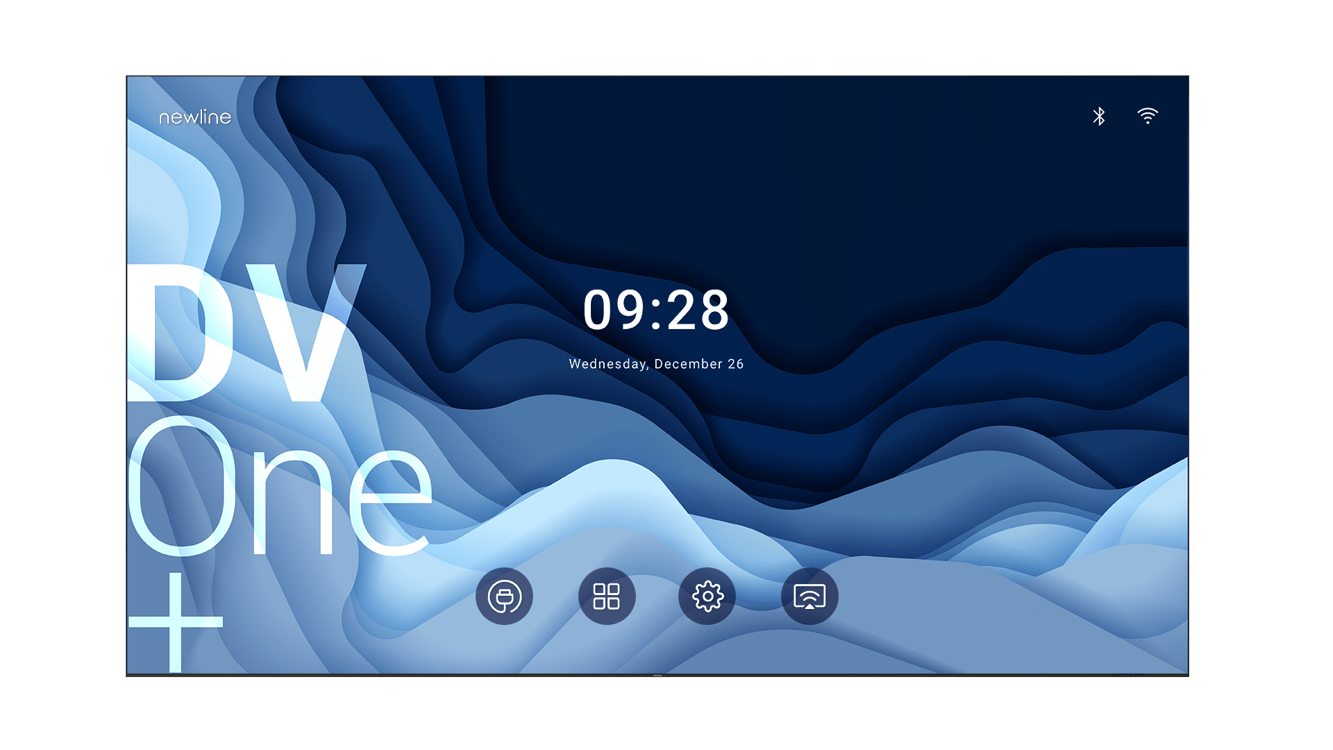 Newline DV ONE+ DV-16324-PLUS - 163 Zoll All-in-One Direct View LED-Display - 1,875 mm PP - 550 cd/m² - Full-HD 1920x1080 Pixel - Android 13 - Wi-Fi 6