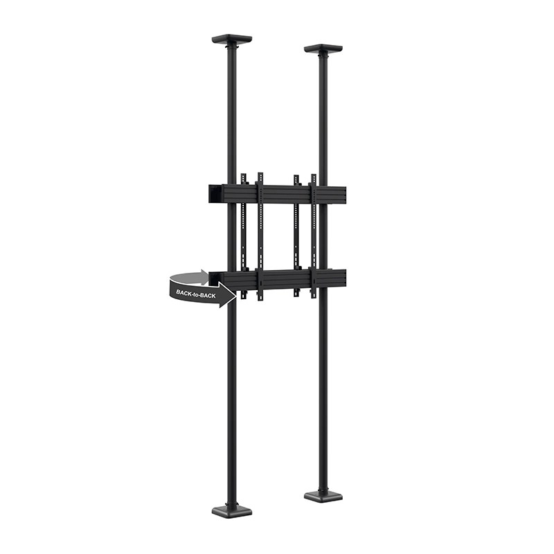 Hagor CPS Floor-Ceiling Back-to-Back HD 3350 - Boden-Decken-Halterung 2x 75-86 Zoll - max. 50 kg je Display - VESA 900x800 - schwarz