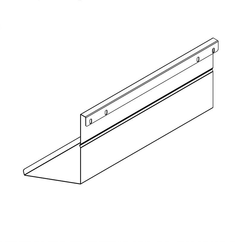 Hagor CON-Line Laptopholder 2933 - Laptop-Ablage zum Einhängen frontseitig mit Stützkante - B 550 x T 247 mm - Stahl pulverbeschichtet schwarz