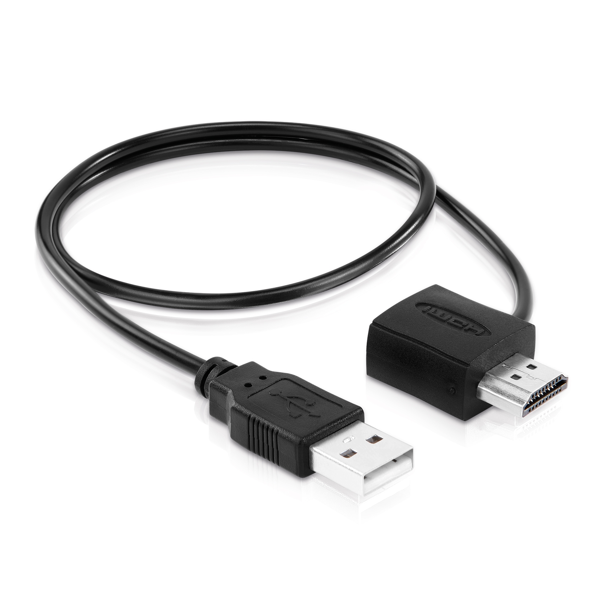 PureLink PI076 - HDMI Power Injector mit USB - 4K 60 Hz - vergoldet - schwarz