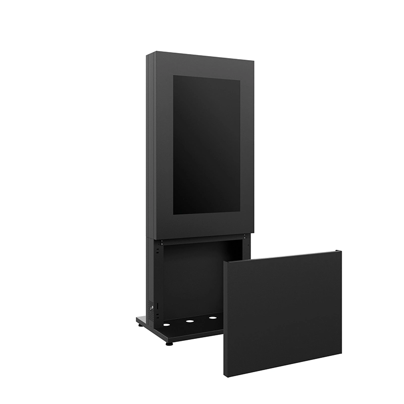 Hagor HP Kiosk 46" FS B2B - Back-to-Back Indoorstele 46" für 2 Displays - Portrait - abschliessbar - Anthrazitgrau