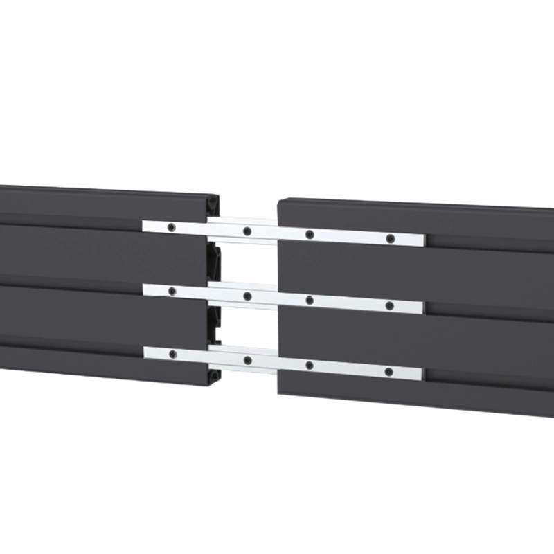 Hagor CPS Alu Rail 1000 mm 3212 - comPROnents Aluminiumschiene - inkl. Endkappen, Verbinder und Kabelclips - schwarz