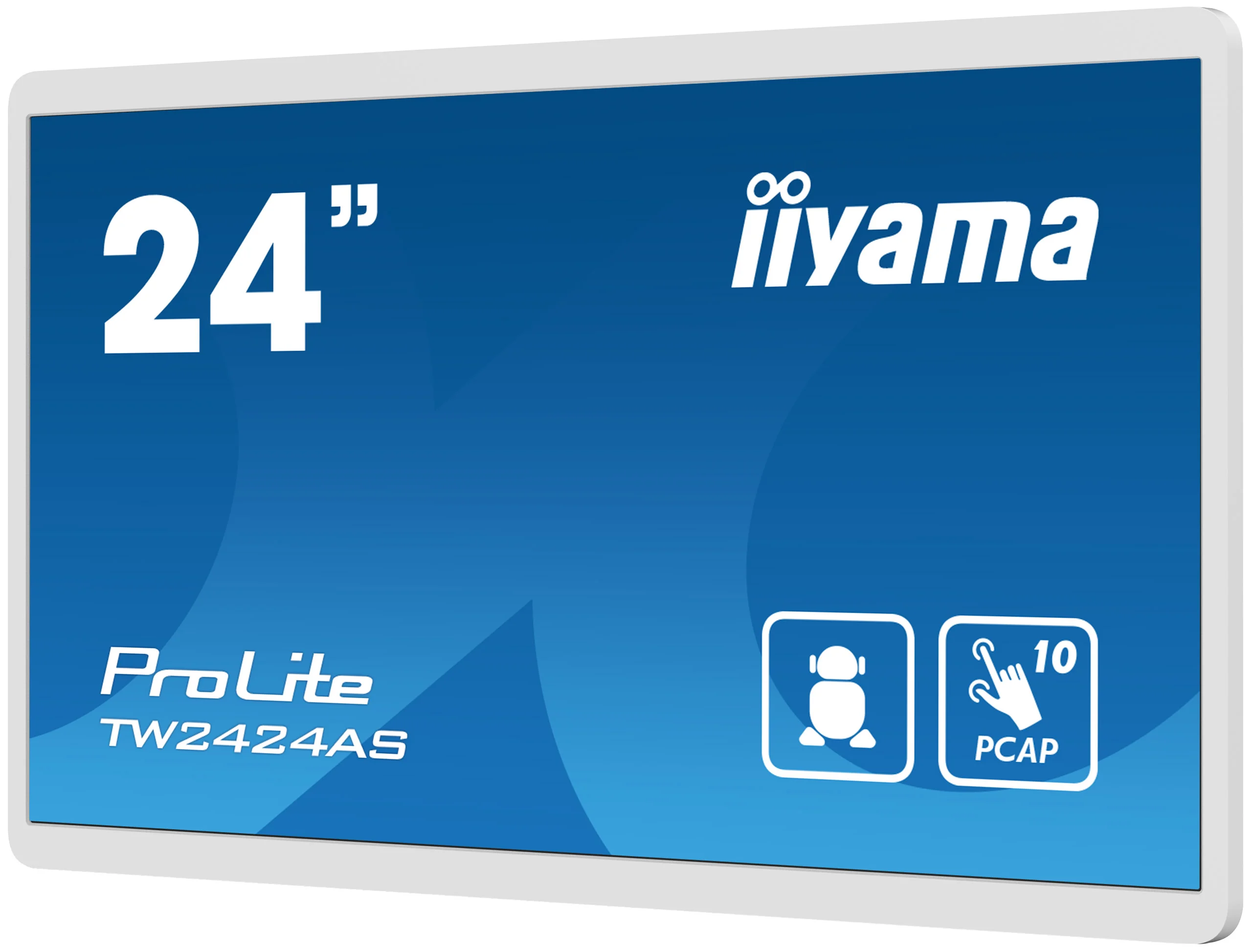 iiyama ProLite TW2424AS-W1 - 24" Touch Display - Full-HD - 250 cd/m² - 24/7 - Android 12 - weiß