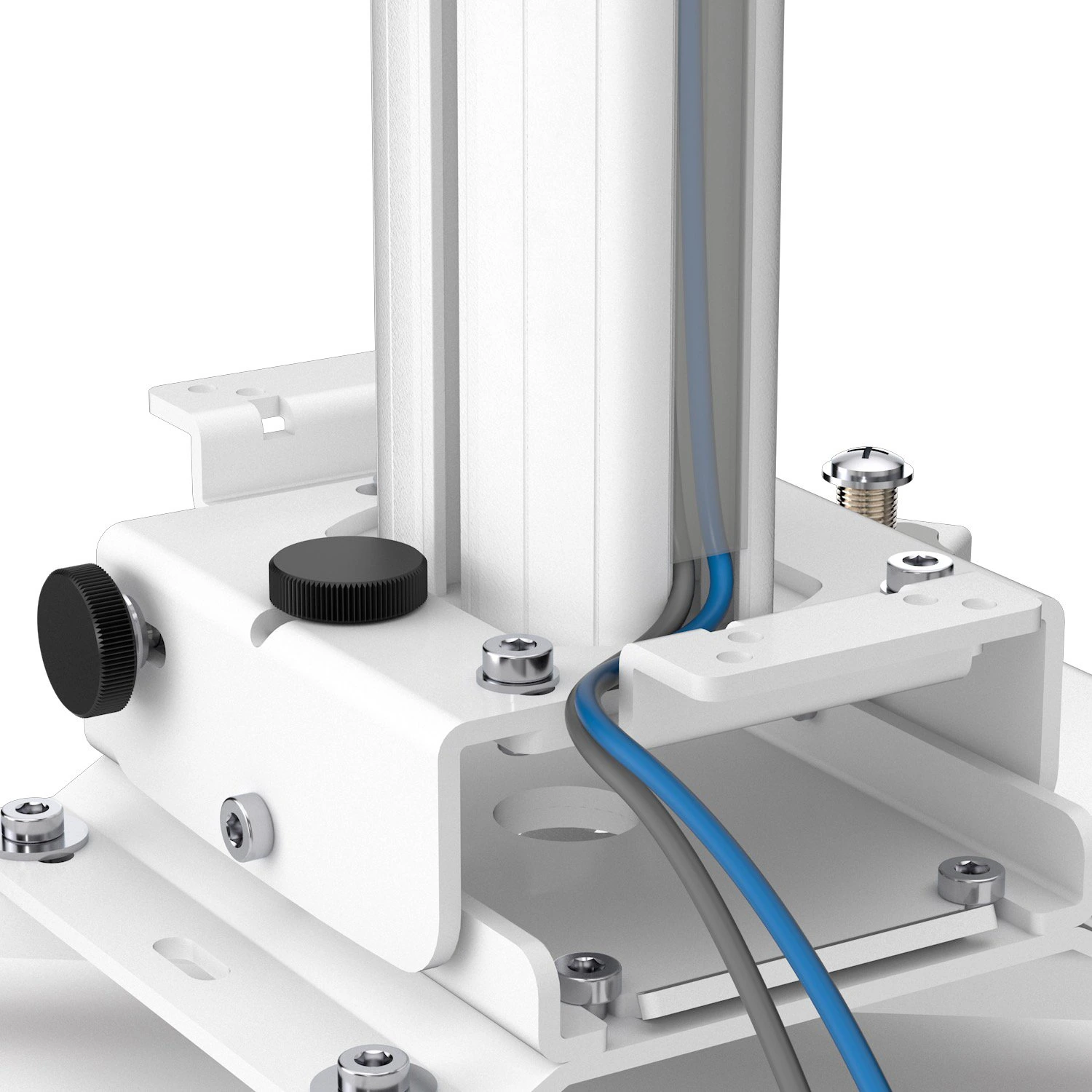 Kindermann Premium MA 150 7460000151 - Beamer-Deckenhalterung 86-150 cm - max. 30 kg - Aluminium - TÜV/GS - weiß