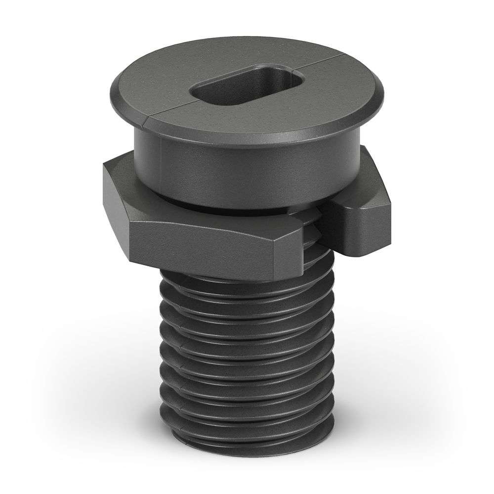 PureLink PI-TM101 - USB-C Tischhalterung für PI6630 Verlängerungskabel - 25 mm Einbaubohrung - Tischstärke 10 bis 35 mm - Aluminium - mattschwarz
