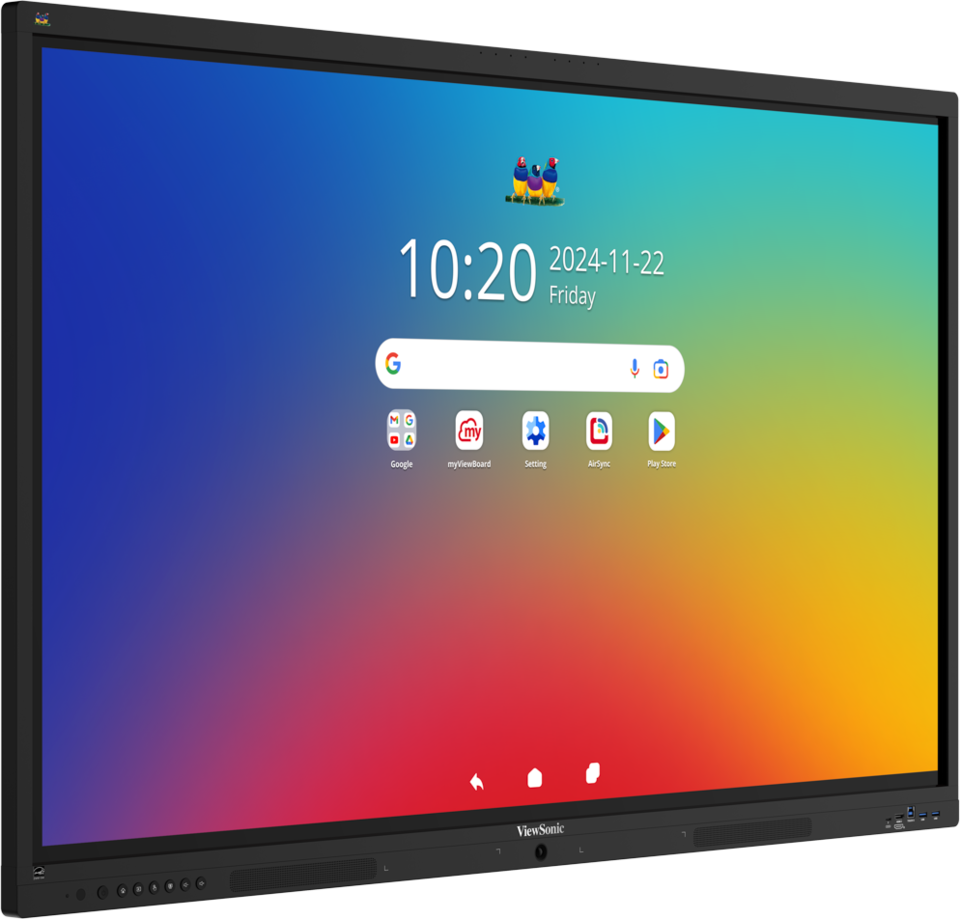 ViewSonic IFP5541-1-1C - Interaktives Touch-Display 55 Zoll - UHD 4K VA - Android 16 EDLA - 64-Punkt-Touch - 55W 2.1-Audio - VESA 400x200