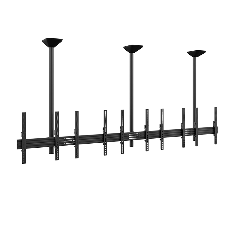 Hagor CPS Menuboard D5P 46-65" - Deckenhalterung 5 Displays Portrait - max. 40 kg je Screen - VESA 400x600 - neigbar - schwarz