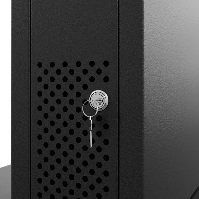 Hagor HP Kiosk 55" FS - Indoorstele 55" Portrait - abschliessbar mit Mini-PC-Fach - Graphit