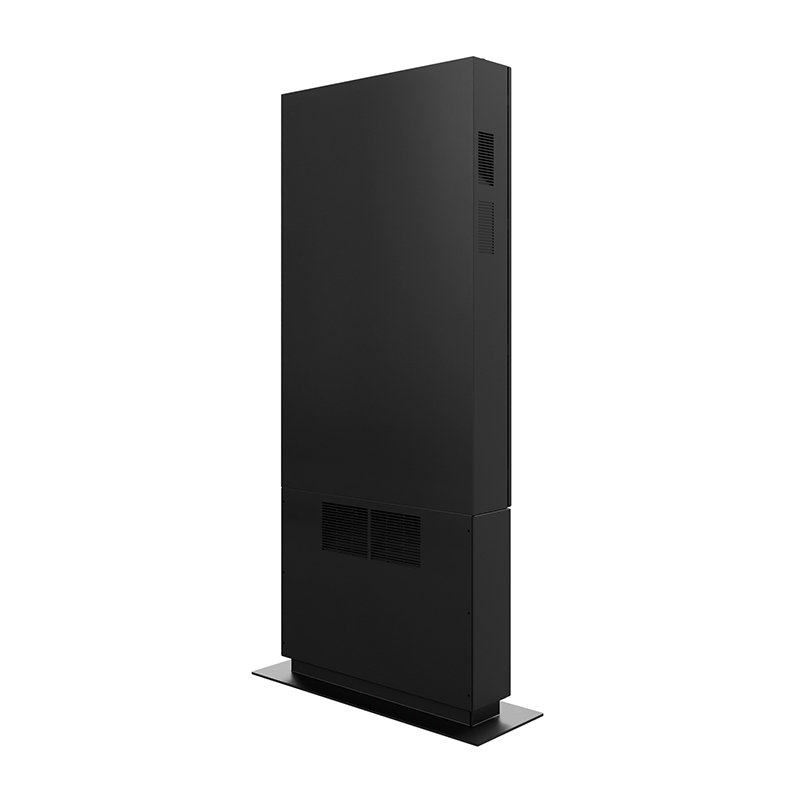 Hagor SOPK 55" Portrait Bundle mit Samsung OM55N-S - Outdoor-Stele komplett - IP65 - 4.000 cd/m² - Heizung und Lüftung - Graphit RAL 7016