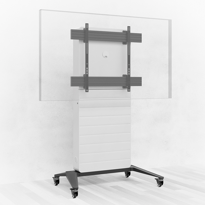 Hagor CON-Line M 75-86" 2810 - Medienstele mobil mit Rollen - 75-86" - Landscape - max. 50 kg - VESA 900x800 - Weiß
