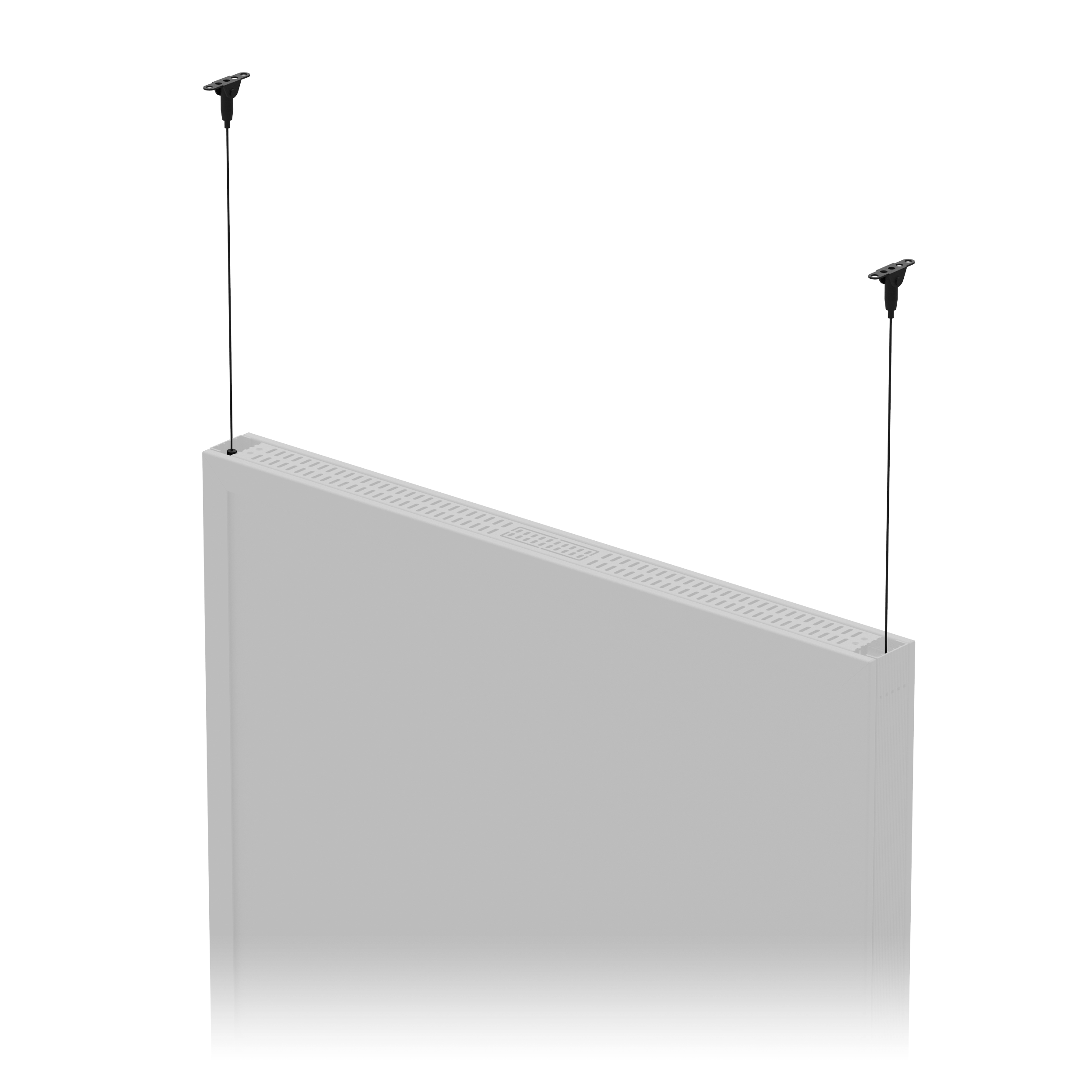 DynaScan IHK652LR-3000 - Deckenabhängung für DynaScan DW652LR5-1 - 4 Stahlseile à 3 m - höhenverstellbar - max. 100 kg - schwarz
