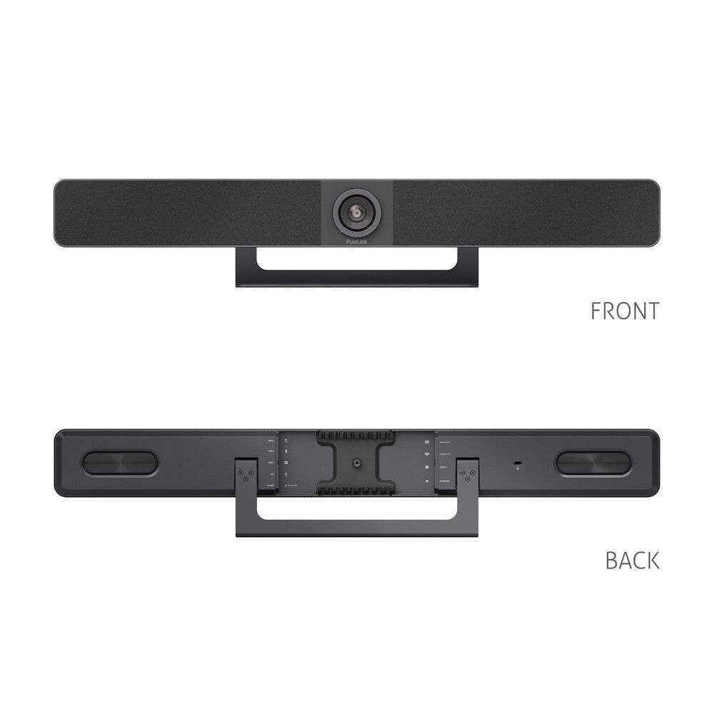 Vuelogic VL-VB300-PRO - 4K Videobar mit zwei HDMI-Ausgängen - KI-Bildführung - 8x MEMS-Mikrofonarray - 2x 8 W Stereo - BYOD-Umschalter