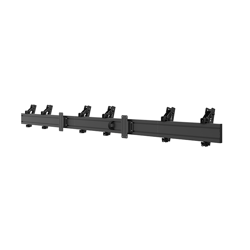 Hagor CPS Menuboard W3L 3320 - Wandhalterung 3x 32-43" - Landscape - neigbar -5°/+15° - max. 50 kg je Display - VESA 200x200 - Schwarz