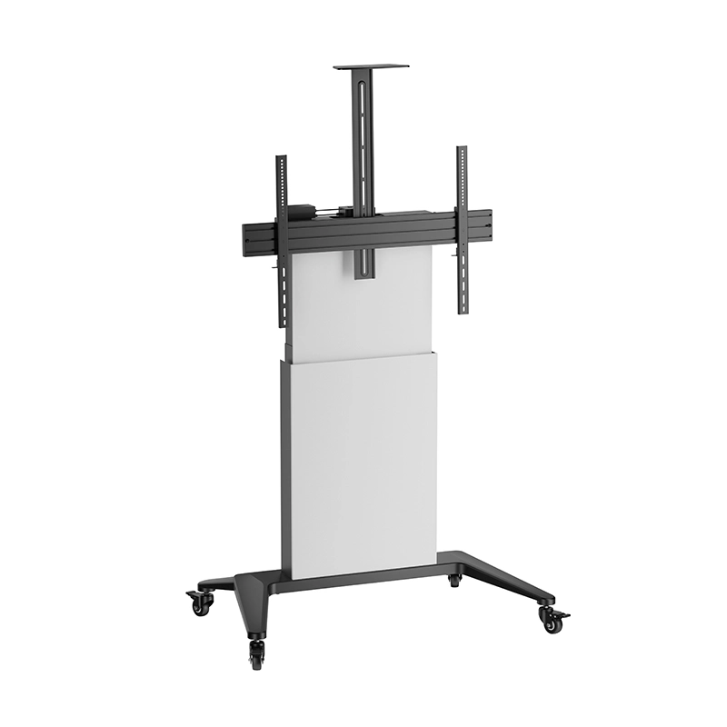 Hagor BrackIT Lift 8280 - Display Rollwagen 55-86 Zoll - neigbar, höhenverstellbar - motorisiert - Landscape - bis 85 kg - VESA 300x200-900x600 - schwarz/weiß