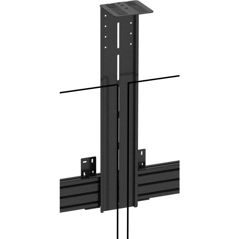 Vision VFM-MNU/L2X75 - Menuboard Wandhalterung 2 x 55-75 Zoll Landscape - 120 kg - VESA 600x400 - Schienensystem - Kameraablage