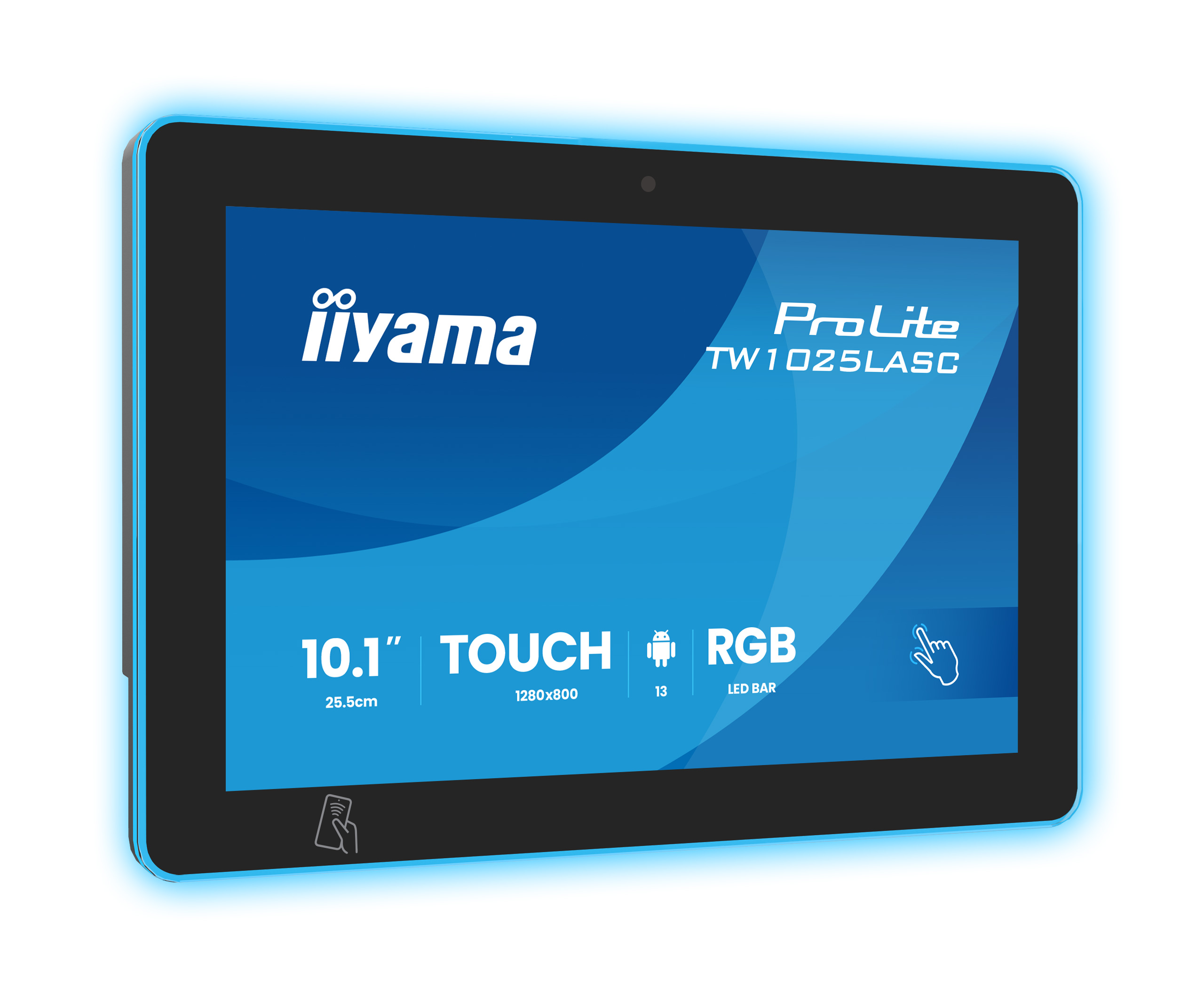 iiyama ProLite TW1025LASC-B3PNR 10,1" Touch-Display – Android 13 – PoE-Betrieb