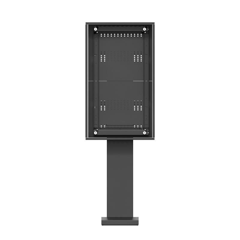 Hagor ScreenOut LG XE4 55" 5877 - Outdoor-Stele für LG 55XE3P-B / 55XE4F - hochwetterfest - Fundamentmontage - Landscape und Portrait - Schwarz