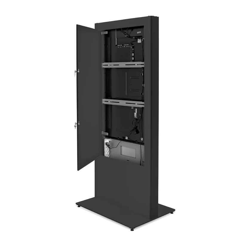 Hagor vis-it Bundle iiyama ProLite LH5566UHSB-B1AG - Indoorstele Portrait 55 Zoll - 4K UHD - 800 cd/m² - 24/7 - Mini-PC-Fach abschließbar - RAL 7016