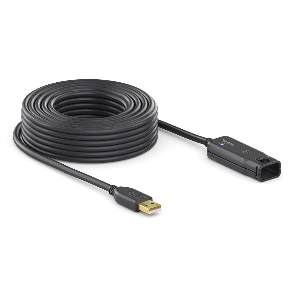 PureLink DS2100-060 - Aktives USB 2.0 Verlängerungskabel - 6 m - 480 Mbps - USB-A Stecker auf USB-A Buchse - verriegelbar - Schwarz