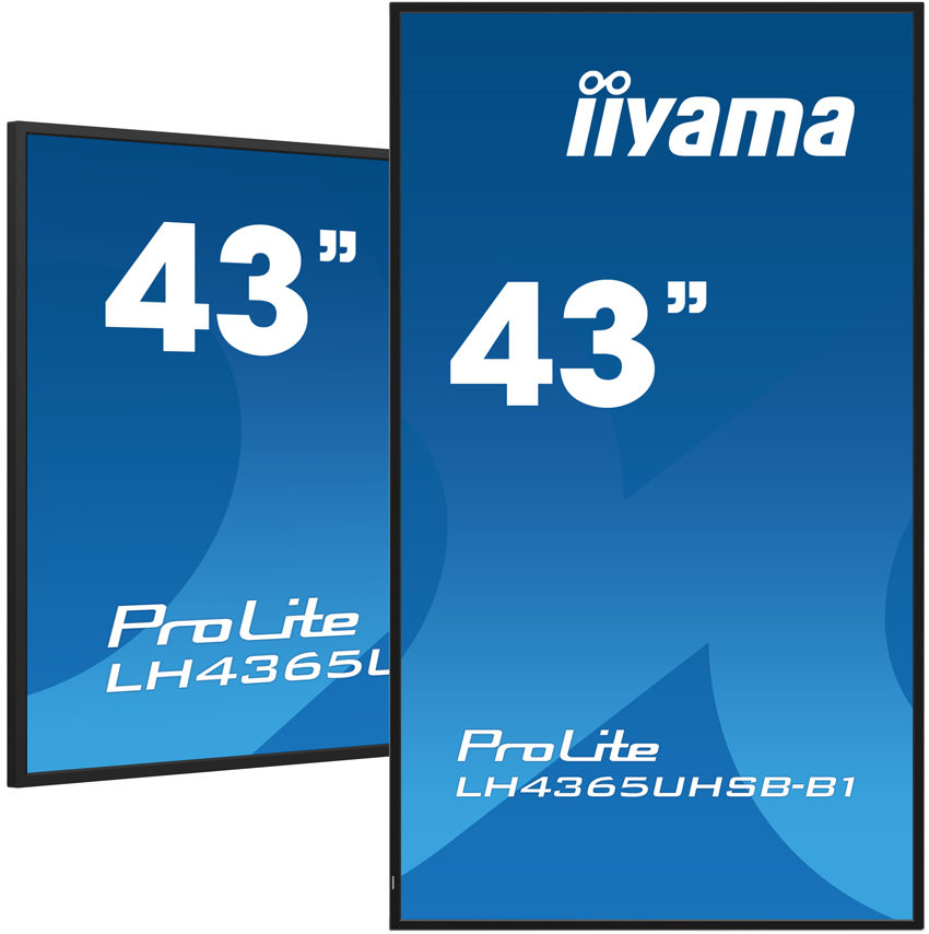 iiyama ProLite LH4365HS-B1AG - 43" 4K Digital Signage Display, 800 cd/m², Android 11