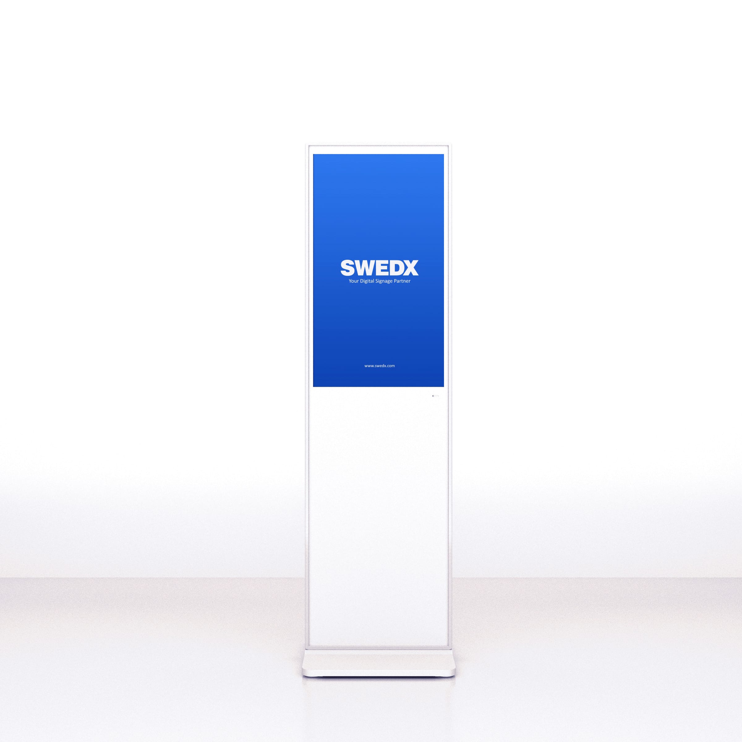 SWEDX Lamina Touch SWLT-32X8-A1-V2 - Touch-Stele 32" Portrait - Full HD - 350 cd/m² - 24/7 - Infrarot 10-Punkt-Touch - NO-OS - weiß
