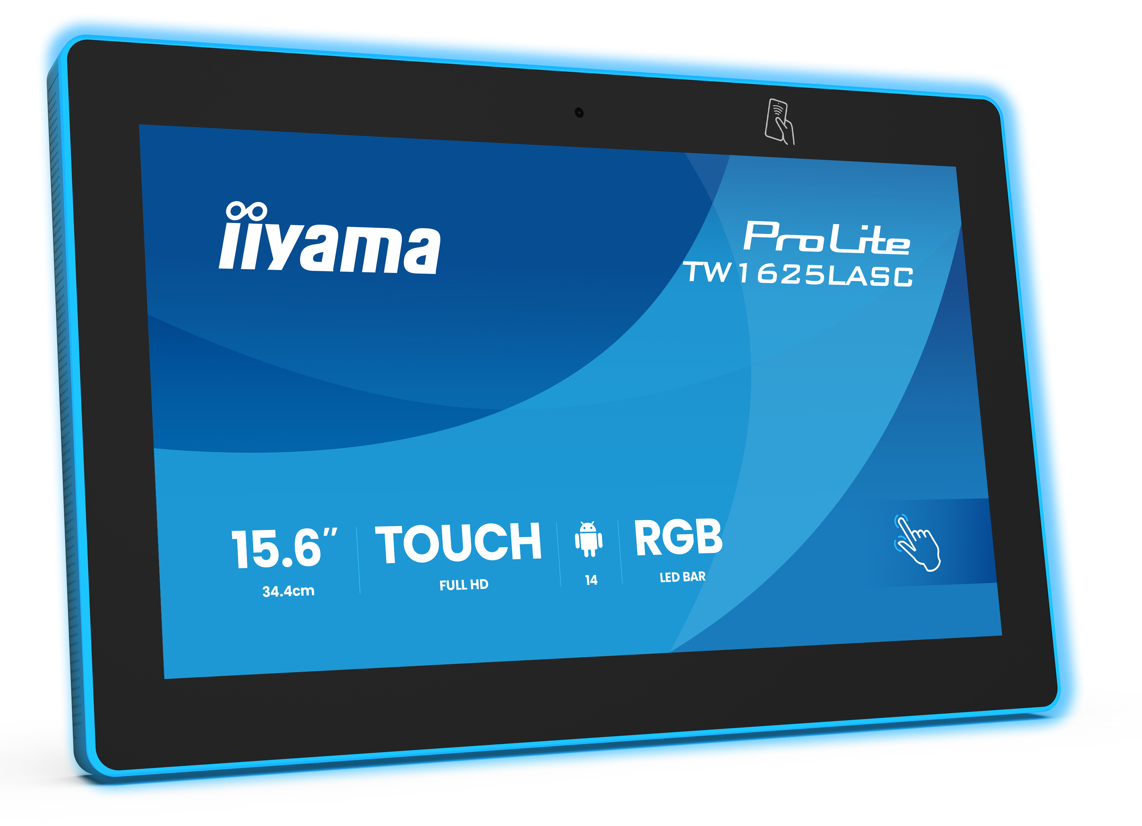 iiyama ProLite TW1625LASC-B3PNR 15,6" Touch-Display – Android 14 – PoE-fähig