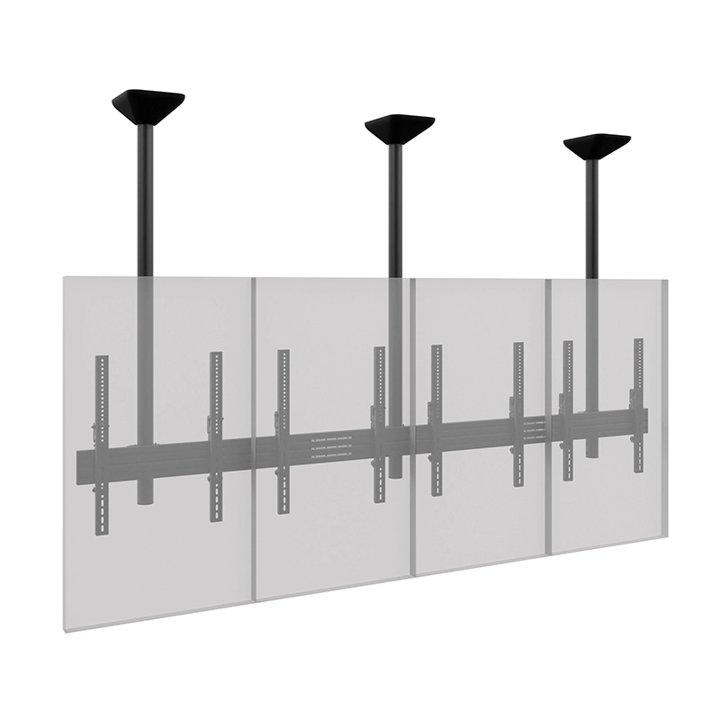 Hagor CPS Menuboard D4P 46-65" - Deckenhalterung 4 Displays Portrait - max. 40 kg je Screen - VESA 400x600 - neigbar - schwarz