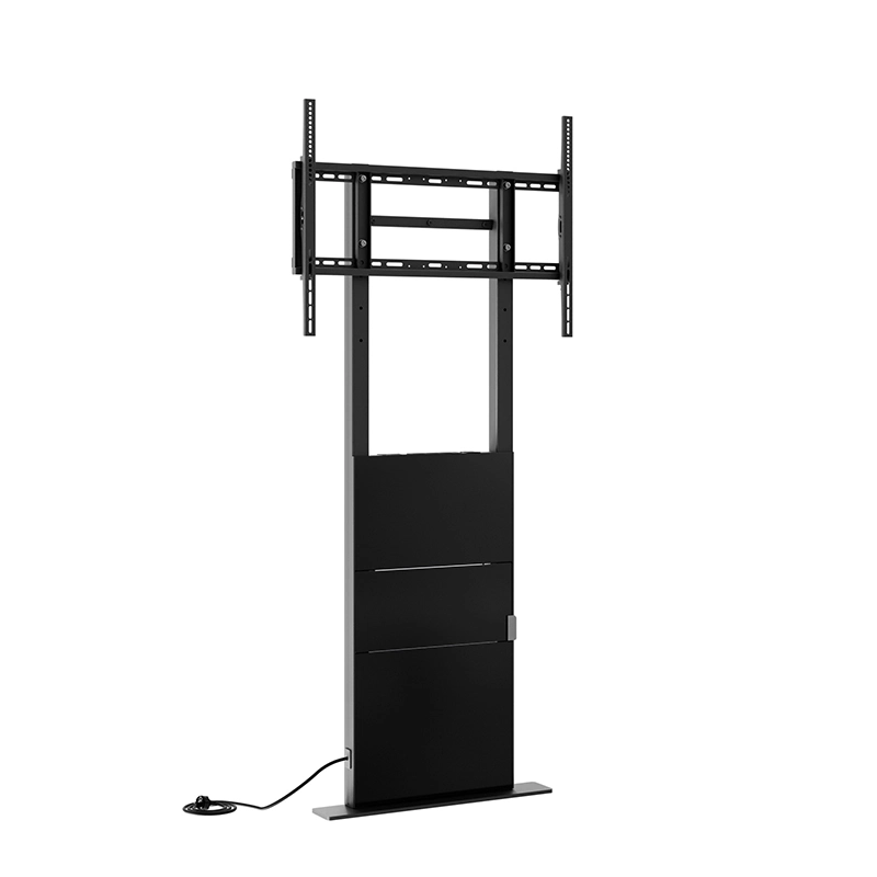 Hagor Pro-Tower Wall 2876 - Boden-Wandhalterung 55-86" - Landscape - neigbar - höhenverstellbar H 1300-1600 mm - inkl. Ablageboard - max. 100 kg - VESA 200x200-800x600 - schwarz