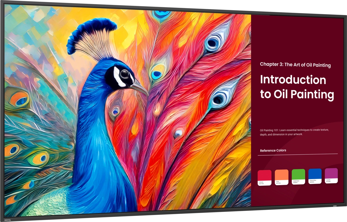 BenQ SH5504 - 55 Zoll 4K Digital Signage Display - UHD IPS - 800 cd/m² - 24/7 - Android 13 - Pantone - VESA 400x400 - schwarz