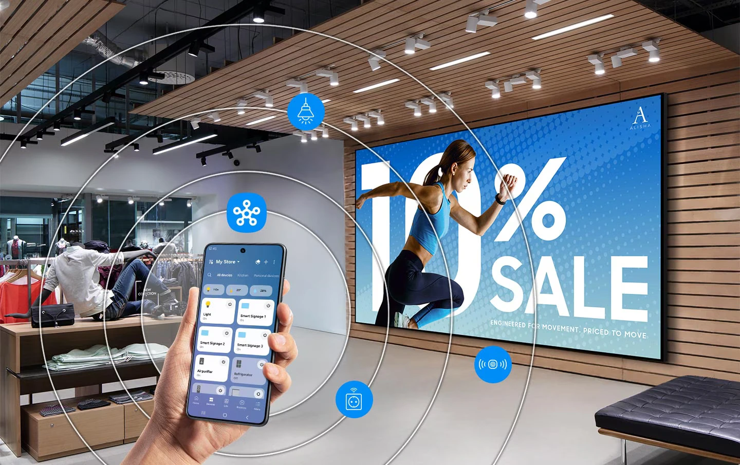 Samsung QH115FX – VXT und SmartThings Pro