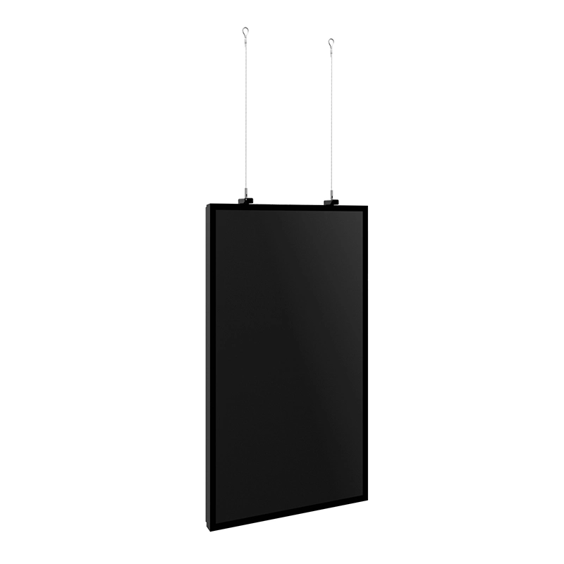 Hagor HP SHF OM55 Portrait - Drahtseilhalterung Deckenmontage - Samsung OM55B / OM55N-S - max. 25 kg - 5 m Seil - schwarz