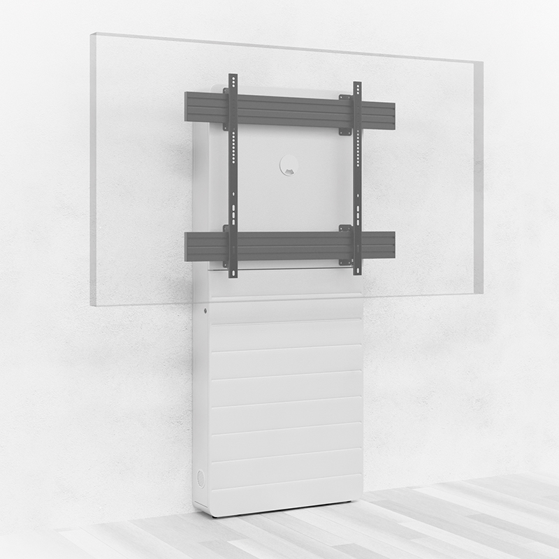 Hagor CON-Line W 75-86" 2809 - Medienstele Boden-Wandmontage - 75-86" - Landscape - max. 50 kg - VESA 900x800 - Weiß