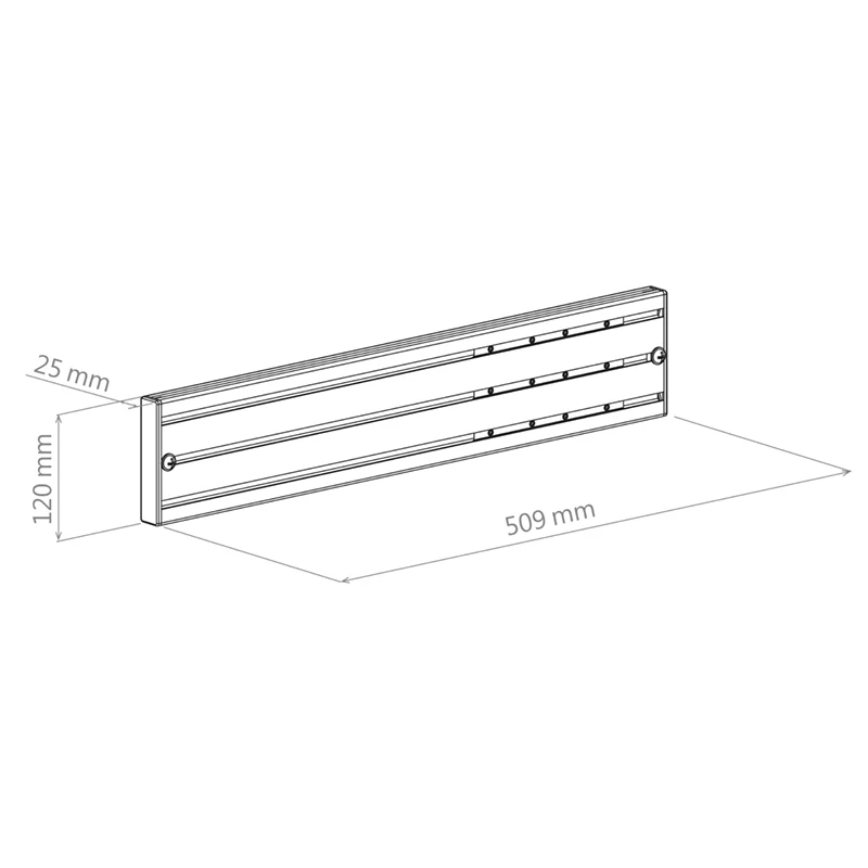 Hagor CPS Alu-Schiene 500 mm 3210 - comPROnents Erweiterungsschiene inkl. Verbinder