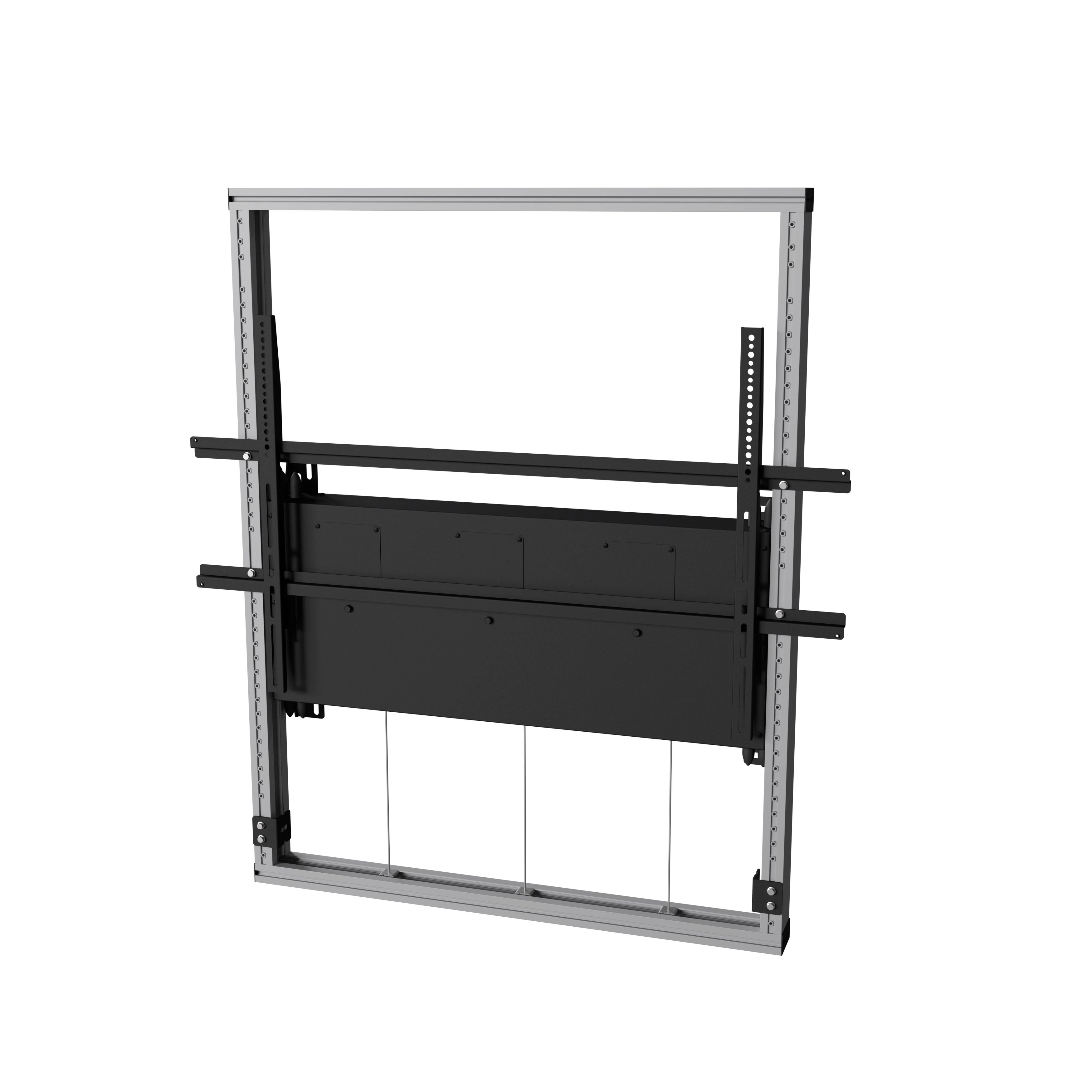 Kindermann DisplayShift² 85-108 4031000501 - manuell höhenverstellbare Wandhalterung für interaktive Displays - 85-108 kg - 86-110" - TÜV - schwarz