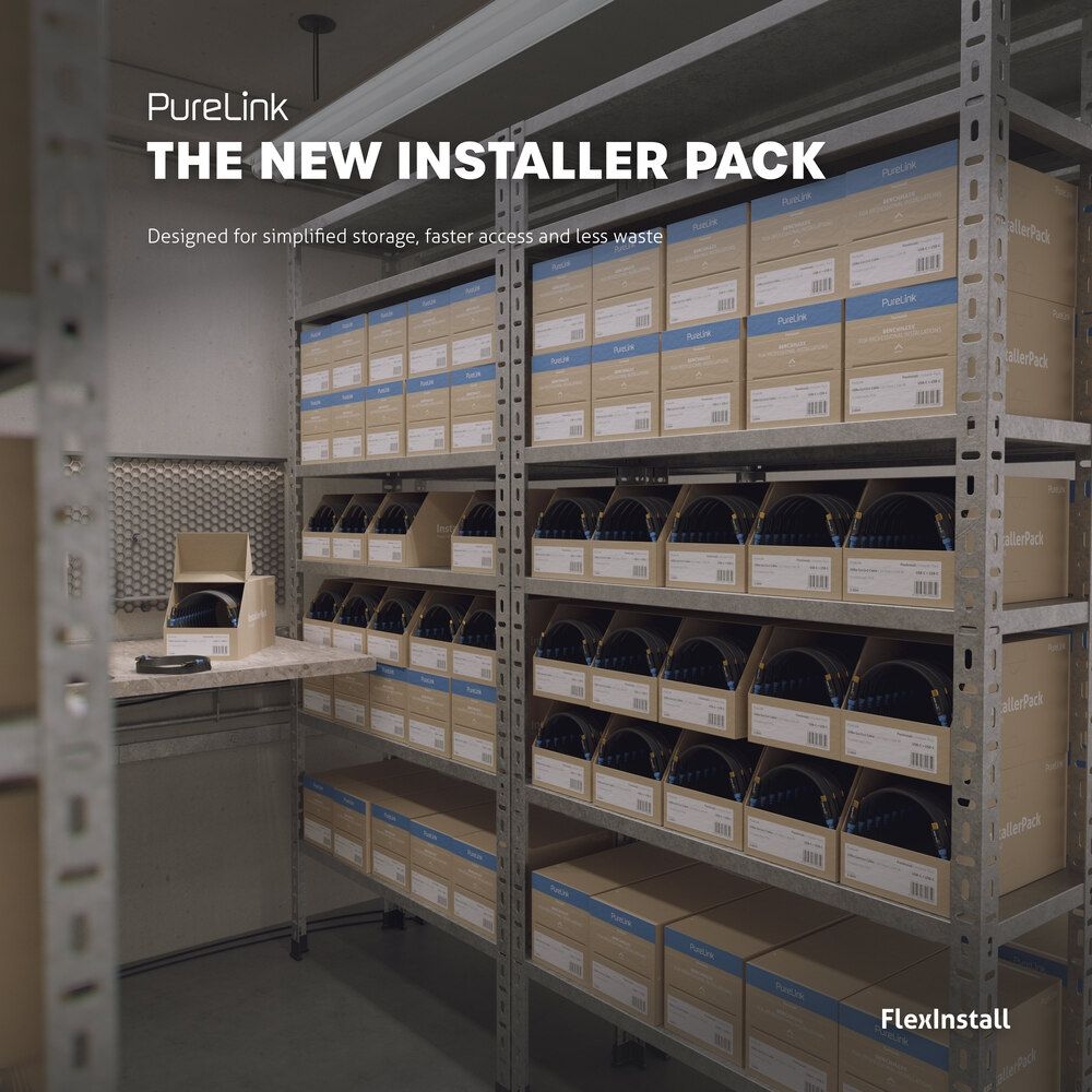 PureLink FI-U400-015-PCK - USB4 Gen2x2 USB-C Kabel - 1,5 m - 35er InstallerPack - 8K@30Hz - 20 Gbps - 100 W Power Delivery - Schwarz