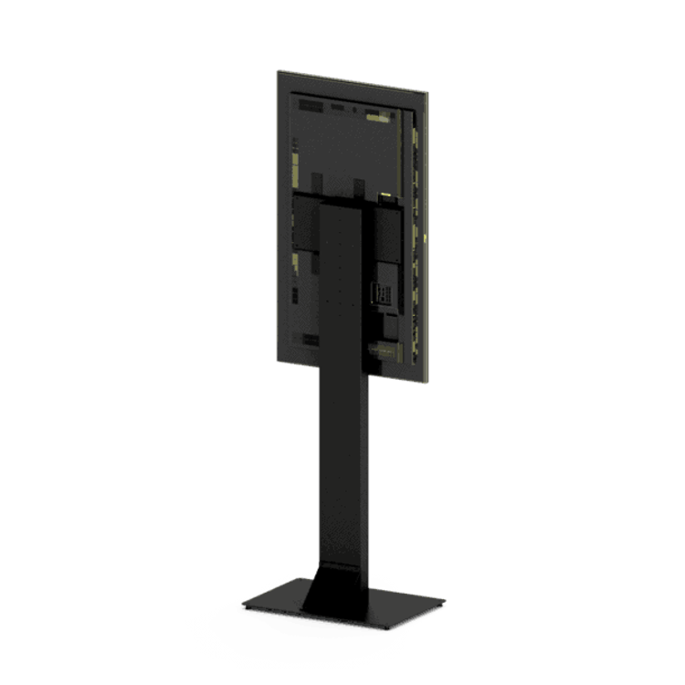 HI-ND FS0000-5001-02 - Display-Standfuß 49-65" - Glasfront - VESA bis 400x400 - Hoch-/Querformat - Schwarz