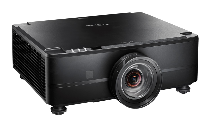Optoma ZK810TST - 4K UHD Ultrakurzdistanz-Laserprojektor, 8500 Lumen, Lens-Shift, HDBaseT, IP5X, 30.000h, Schwarz